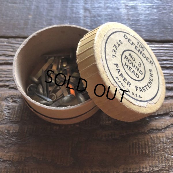 画像2: Vintage Steel Paper Fasteners Round Head No.3 (S778) (2)