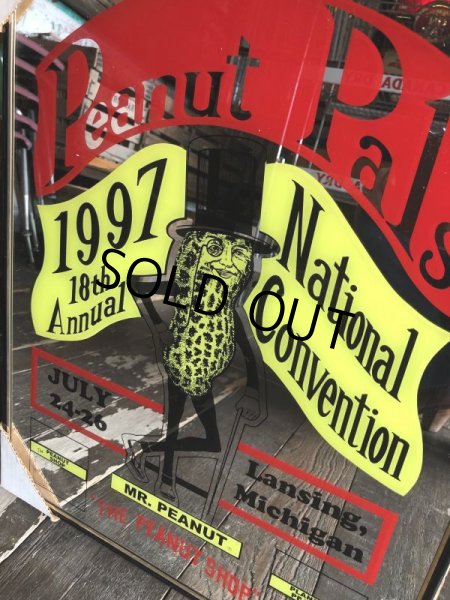 画像3: Vintage Planters Mr Peanut 18th Pub Mirror 51x41cm (S791) (3)