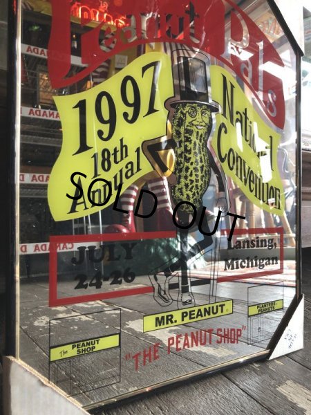 画像2: Vintage Planters Mr Peanut 18th Pub Mirror 51x41cm (S791) (2)