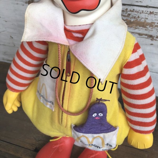 画像4: 70s Vintage Hasbro Ronald McDonald Doll  (S792) (4)