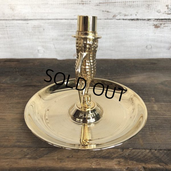 画像3: Vintage Planters Peanut Mr. Peanut Gold Metal Ashtray (S809) (3)