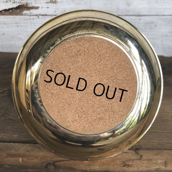 画像10: Vintage Planters Peanut Mr. Peanut Gold Metal Ashtray (S809) (10)