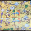 画像6: 70s Vintage Fabric Twin Flat  Road Runner & Wile E. Coyote (S815) (6)