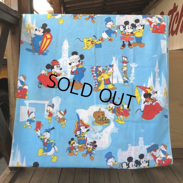 画像2: Vintage Fabric Twin Flat Disney (S816) (2)