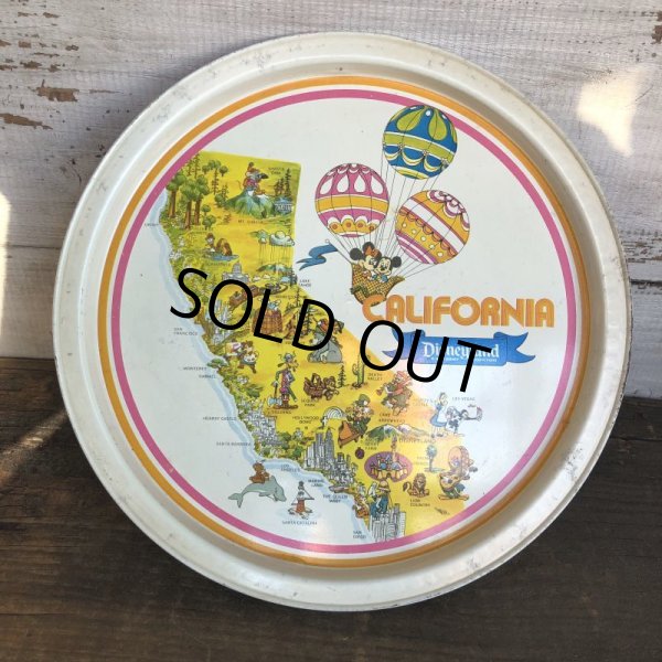 画像1: Vintage California Disneyland Tin Tray (S815) (1)