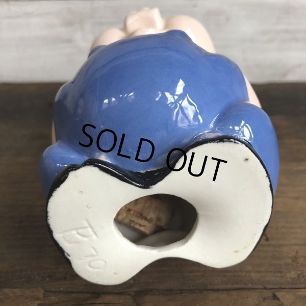 画像6: Vintage Ceramic Piggy Bank Blue (S823) (6)
