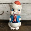 画像1: Vintage Piggy Bank Red Ribbon (S822) (1)