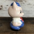 画像4: Vintage Ceramic Piggy Bank Blue (S823) (4)