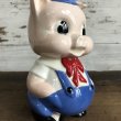 画像7: Vintage Ceramic Piggy Bank Blue (S823) (7)