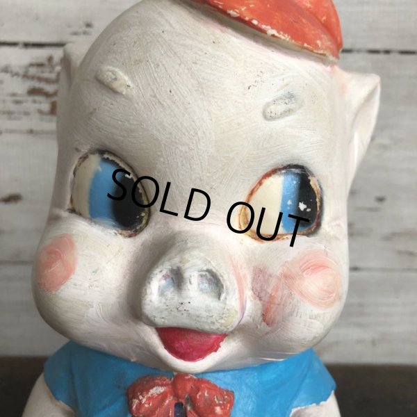 画像7: Vintage Piggy Bank Red Ribbon (S822) (7)