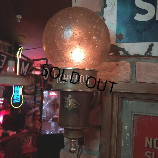 画像11: Vintage Michelob Beer Lighted Sconce Wall Lamp Set (S829) (11)