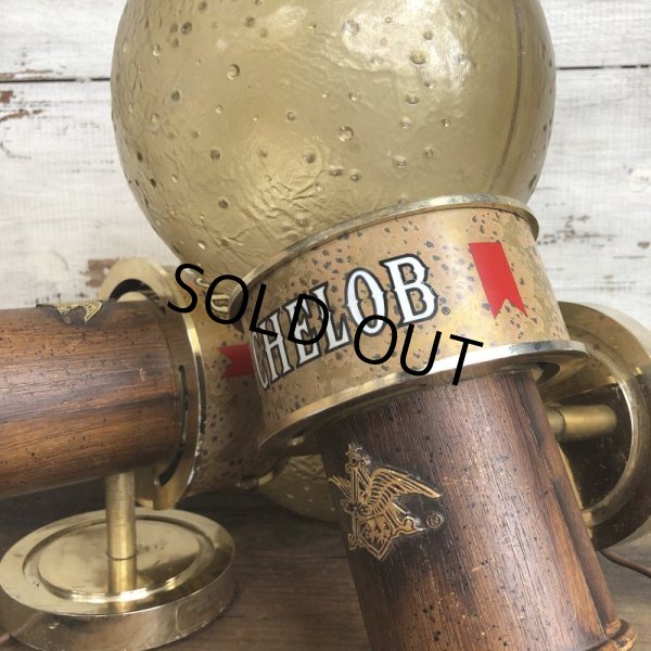 画像8: Vintage Michelob Beer Lighted Sconce Wall Lamp Set (S829) (8)