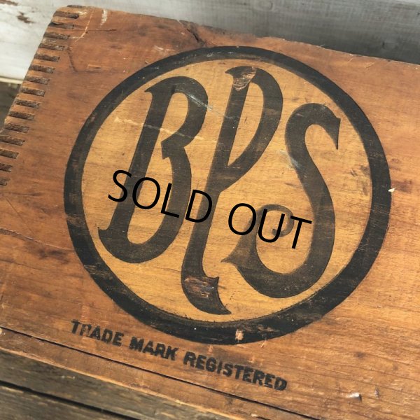 画像8: Vtg Antique BPS PAINTS Dovetail Wooden Crate Box (S822) (8)