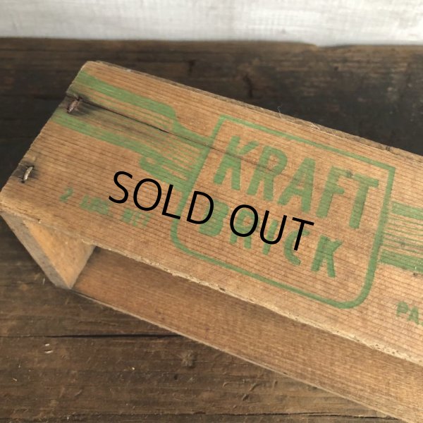 画像8: Vintage Wooden Box KRAFT BRIK (S827) (8)