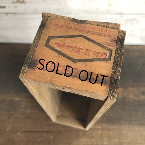 画像8: Vintage Wooden Box WISCONSIN (S826) (8)
