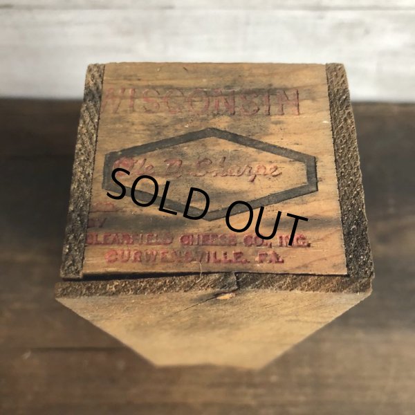 画像9: Vintage Wooden Box WISCONSIN (S826) (9)