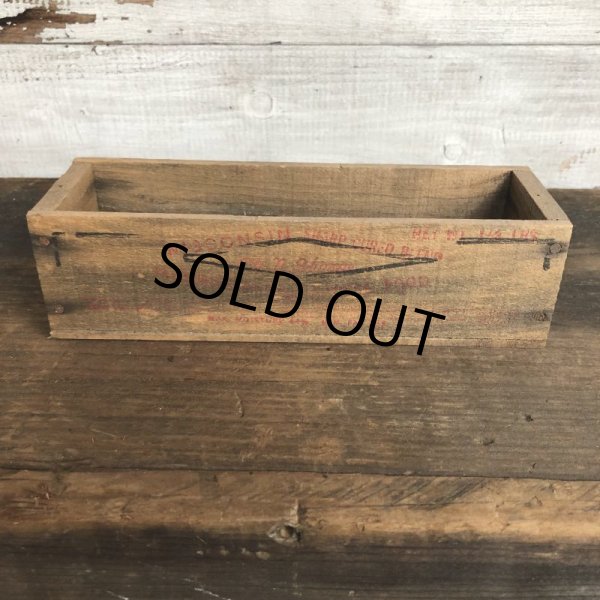 画像4: Vintage Wooden Box WISCONSIN (S826) (4)