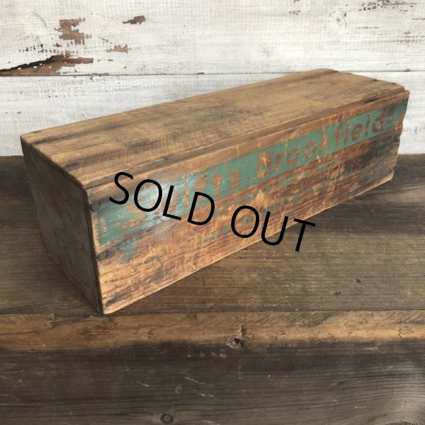 画像2: Vintage Wooden Box Swift's Brookfield (S824) (2)