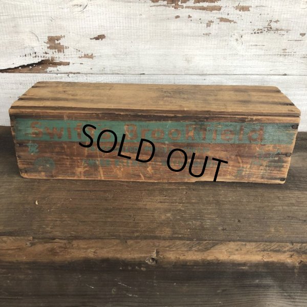 画像4: Vintage Wooden Box Swift's Brookfield (S824) (4)