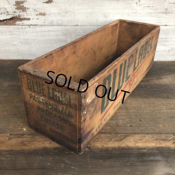 画像2: Vintage Wooden Box BLUE LABEL (S823) (2)