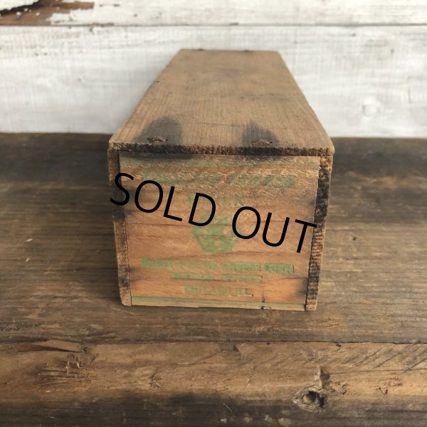 画像4: Vintage Wooden Box KRAFT BRIK (S827) (4)