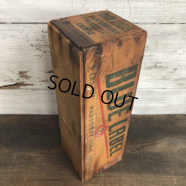 画像10: Vintage Wooden Box BLUE LABEL (S823) (10)