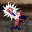 画像1: 70s Vintage Budweiser Bud Man Sticker Decal (S862） (1)