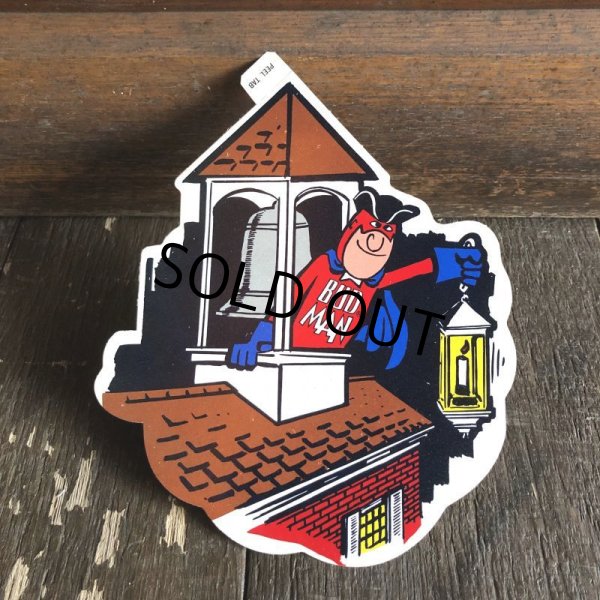 画像1: 70s Vintage Budweiser Bud Man Mighty Malt Sticker Decal (S834） (1)