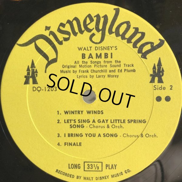 画像3: Vintage LP Disney Bambi (S867)  (3)