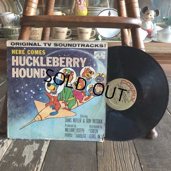 画像1: Vintage LP HERE COMES HUCKLEBERRY HOUND (S893)  (1)