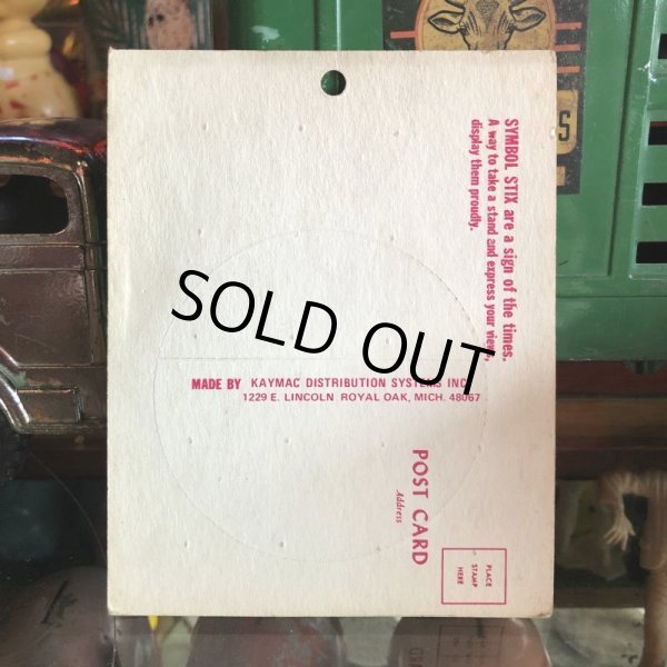 画像2: 70s Vintage Symbol Stix Sticker With Post Card (S897) (2)