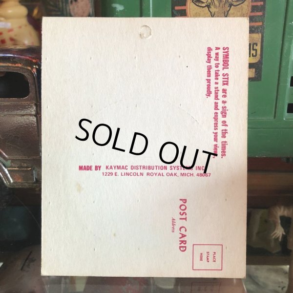 画像2: 70s Vintage Symbol Stix Sticker With Post Card (S901) (2)