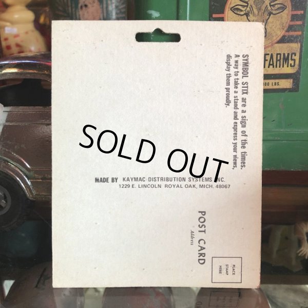 画像2: 70s Vintage Symbol Stix Sticker With Post Card (S900) (2)