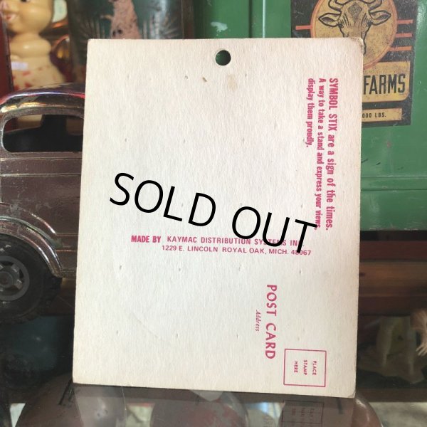 画像2: 70s Vintage Symbol Stix Sticker With Post Card (S898) (2)