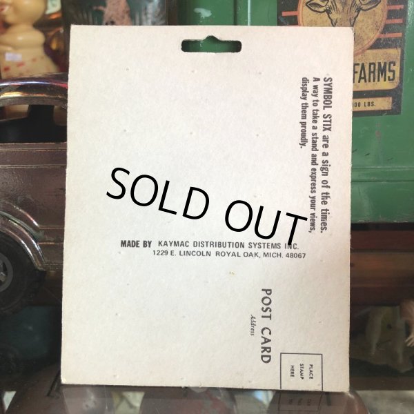 画像2: 70s Vintage Symbol Stix Sticker With Post Card (S893) (2)