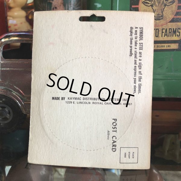 画像2: 70s Vintage Symbol Stix Sticker With Post Card (S899) (2)