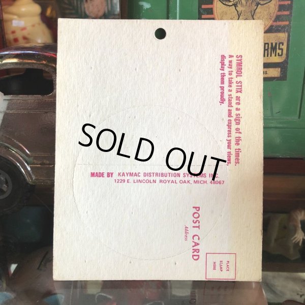 画像2: 70s Vintage Symbol Stix Sticker With Post Card (S896) (2)