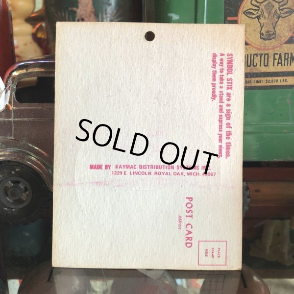 画像2: 70s Vintage Symbol Stix Sticker With Post Card (S890) (2)