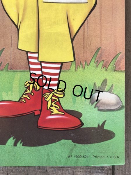 画像4: 70s Vintage McDonalds Poster Sign Ronald McDonald & Fry Kids (S903)  (4)