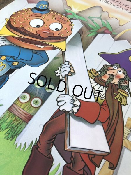 画像5: 70s Vintage McDonalds Poster Sign Captain Crook & Officer Big Mac (S906)  (5)
