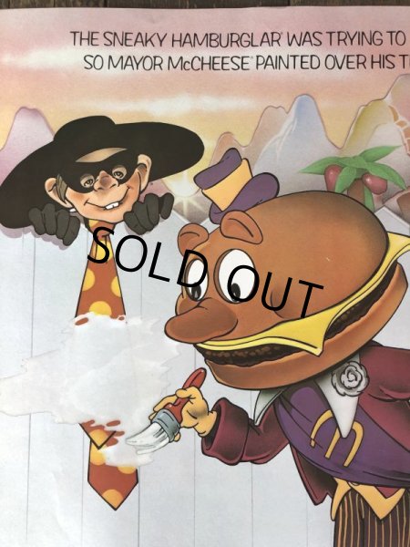 画像5: 70s Vintage McDonalds Poster Sign Hamburglar & Mayor McCheese (S904)  (5)
