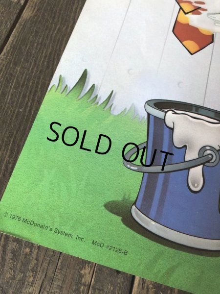 画像3: 70s Vintage McDonalds Poster Sign Hamburglar & Mayor McCheese (S904)  (3)