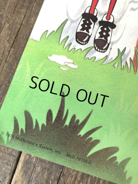 画像3: 70s Vintage McDonalds Poster Sign Ronald McDonald & Fry Kids (S903)  (3)