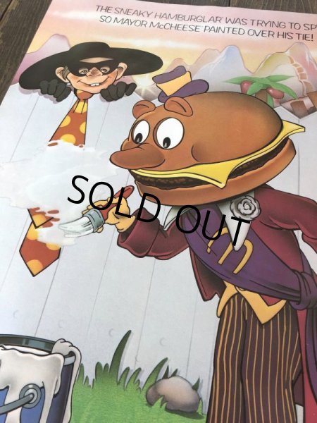 画像6: 70s Vintage McDonalds Poster Sign Hamburglar & Mayor McCheese (S904)  (6)