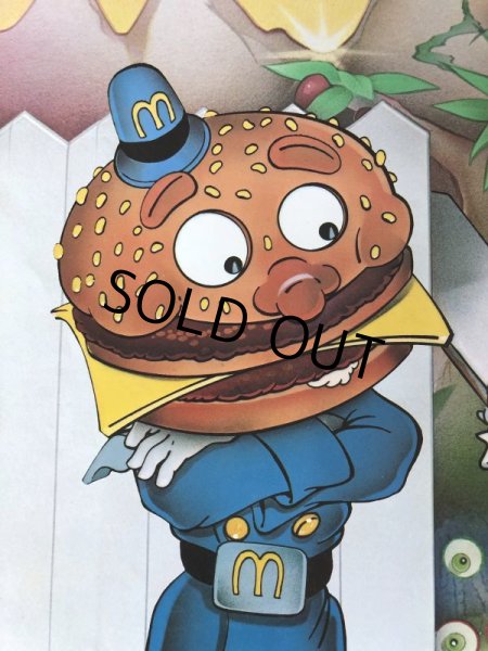 画像6: 70s Vintage McDonalds Poster Sign Captain Crook & Officer Big Mac (S906)  (6)