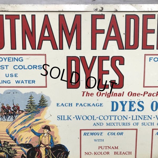 画像10: 40s Vintage Putnam Fadeless Dyes Store Disiplay Cabinet (S912) (10)
