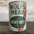 画像3: Vintage WOLF'S HEAD Quart Oil can (S920)  (3)