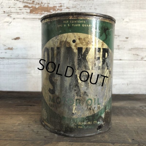 画像1: Vintage QUAKER STATE Quart Oil can (S942)  (1)