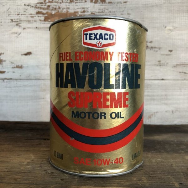 画像1: Vintage TEXACO Quart Oil can (S941)  (1)