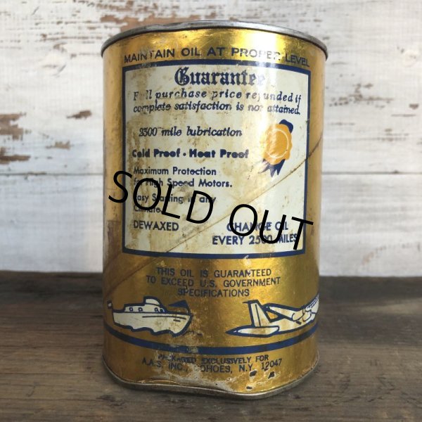 画像3: Vintage ALL-WEATHER MOTOR OIL Quart Oil can (S944)  (3)